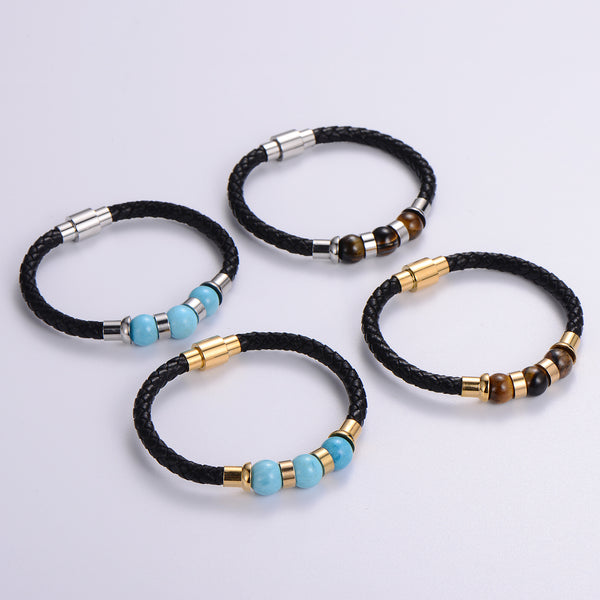 Cute & Edgy Men Irregular Rhombus Titanium Steel Electroplating Bracelets