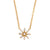 Fashion Flower Geometric Stainless Steel 18K Gold Plated Necklaces