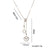 Moderate Luxury Heart Titanium Steel 18K Gold Plated Necklaces