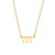 Fashion Number Geometric Stainless Steel 18K Gold Plated Necklaces