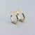 925 Sterling Silver Hexagon Geometric Silver Earrings