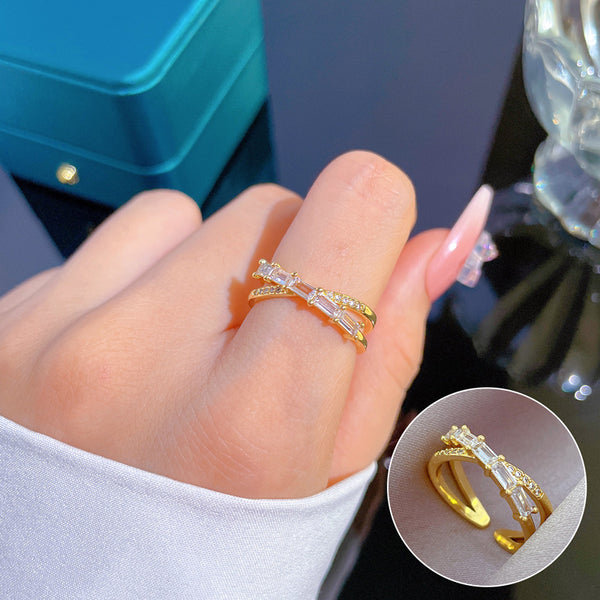 Women Star Crown Brass Rings