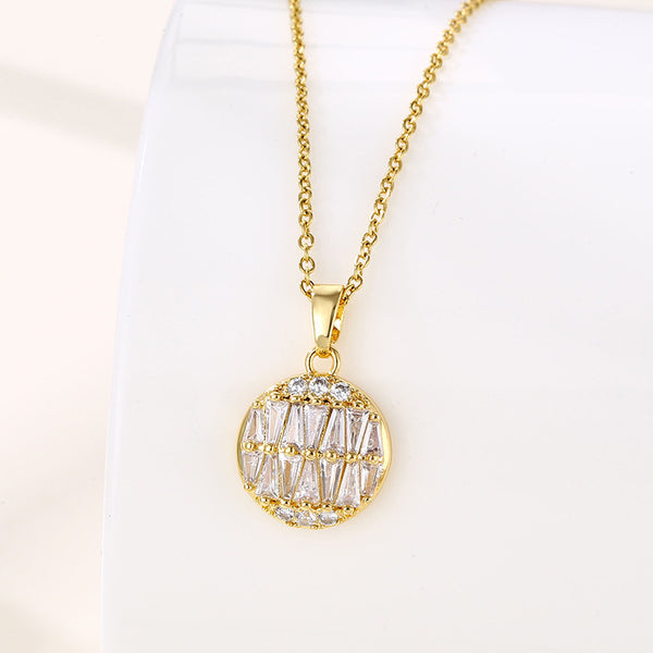 Women Minimalist Geometric Metal Stainless Steel Electroplating Necklaces