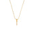 Fashion Letter Number Text Stainless Steel 18K Gold Plated Necklaces