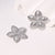 Flower Flower Stainless Steel Electroplating Stud Earrings