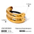 IG Style Ellipse Stainless Steel Electroplating Hair Ties