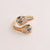 Retro Metal Vintage Snake Shape Copper Electroplating Rings