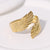 Open Ring Expressive Wing Stainless Steel Electroplating Rings