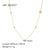 IG Style Sun Moon Pearl Shell Star Geometric Stainless Steel Electroplating Necklaces