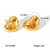 IG Style Heart Geometric Stainless Steel Electroplating Earrings