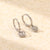 925 Sterling Silver Cute & Edgy Heart Heart Silver Diamond Inlay Earrings