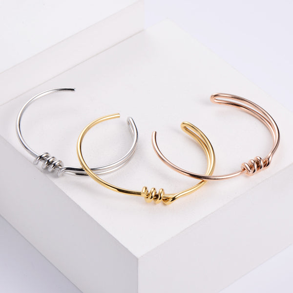 Women Metal Stainless Steel Bangles