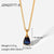 IG Style Geometric Stainless Steel 18K Gold Plated Necklaces