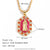 Fashion Hexagon Geometric Stainless Steel 18K Gold Plated Necklaces