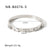 IG Style Irregular Stainless Steel Electroplating Bangles