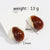 Maillard Irregular Asymmetrical Geometric Droplet Plastic Electroplating Stud Earrings