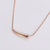 Expressive Stripe Circle Heart Stainless Steel Electroplating Necklaces