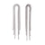 Fashion Stripe Geometric Stainless Steel 18K Gold Plated Earrings