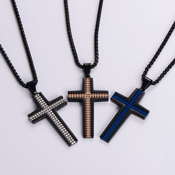 Versatile Cross Stainless Steel Electroplating Pendants