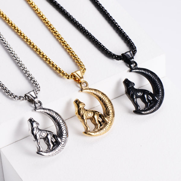 Unisex Metal Retro Vintage Chinese Zodiac Animal Stainless Steel Pendants