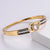 Women Metal Diamond Doll Stainless Steel Bangles