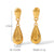 IG Style Droplet Geometric Stainless Steel Electroplating Earrings