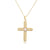 Minimalist Cross Geometric Copper Pendants