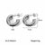 IG Style C-Shape Geometric Stainless Steel Electroplating Earrings