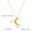 IG Style Octagram Pentagram Chain Geometric Stainless Steel Titanium Steel Electroplating Necklaces