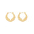 Expressive Quadrilateral Round Triangle Geometric Stainless Steel Electroplating Earrings