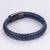 Men Minimalist Metal Leather Bangles