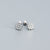 925 Sterling Silver Refreshing Sunflower Flower Silver Oil Dripping Stud Earrings