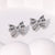 Minimalist Bowknot Bowknot Stainless Steel Electroplating Stud Earrings