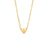 Fashion Heart Stainless Steel 18K Gold Plated Necklaces