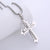 Hip Hop Cross Stainless Steel Zircon Inlay Pendants