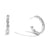 Fashion Circle Geometric Stainless Steel Electroplating Earrings