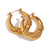 Fashion Circle Geometric Stainless Steel 18K Gold Plated Earrings