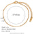 Women Fashion Circle Geometric Stainless Steel 18K Gold Plated Bracelets