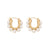 Expressive Geometric U-Shape Stainless Steel Electroplating Stud Earrings