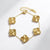 Korean Geometric Titanium Steel 18K Gold Plated Necklaces