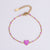 Women Korean Heart Geometric Heart Stainless Steel Oil Dripping Bracelets