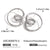 Minimalist Circle Geometric Stainless Steel Electroplating Earrings