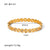 IG Style Circle Irregular Heart Tennis / Diamond Line Stainless Steel Zircon Inlay Bangles