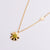 Women Minimalist Geometric Metal Little Daisy Flower Crown Titanium Steel Electroplating Pendants