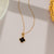 Natural Geometric Titanium Steel 18K Gold Plated Necklaces