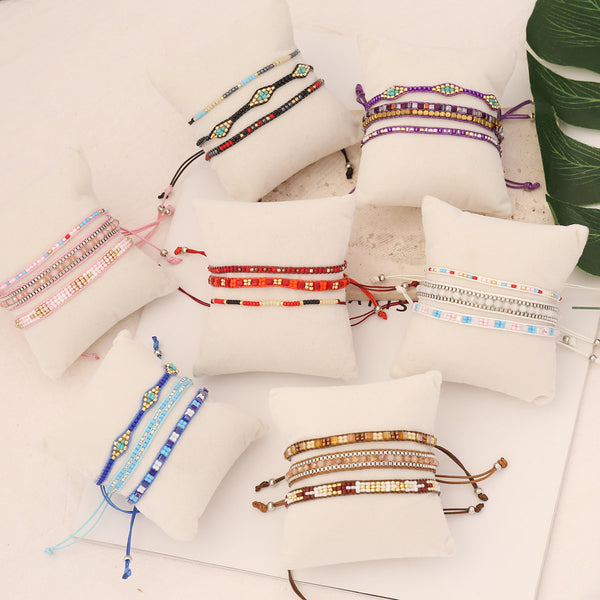 Women Bohemian Geometric Crystal Bracelets