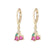 Expressive Apple Lemon Peach Cherry Grape Strawberry Pineapple Fruit Zircon Drop Earrings