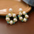 Fashion Pearl Flower Alloy Electroplating Earrings