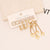 Women Heart Tassel Butterfly Stainless Steel Electroplating Earrings