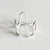 925 Sterling Silver Women IG Style Circle Silver Silver Plating Rings